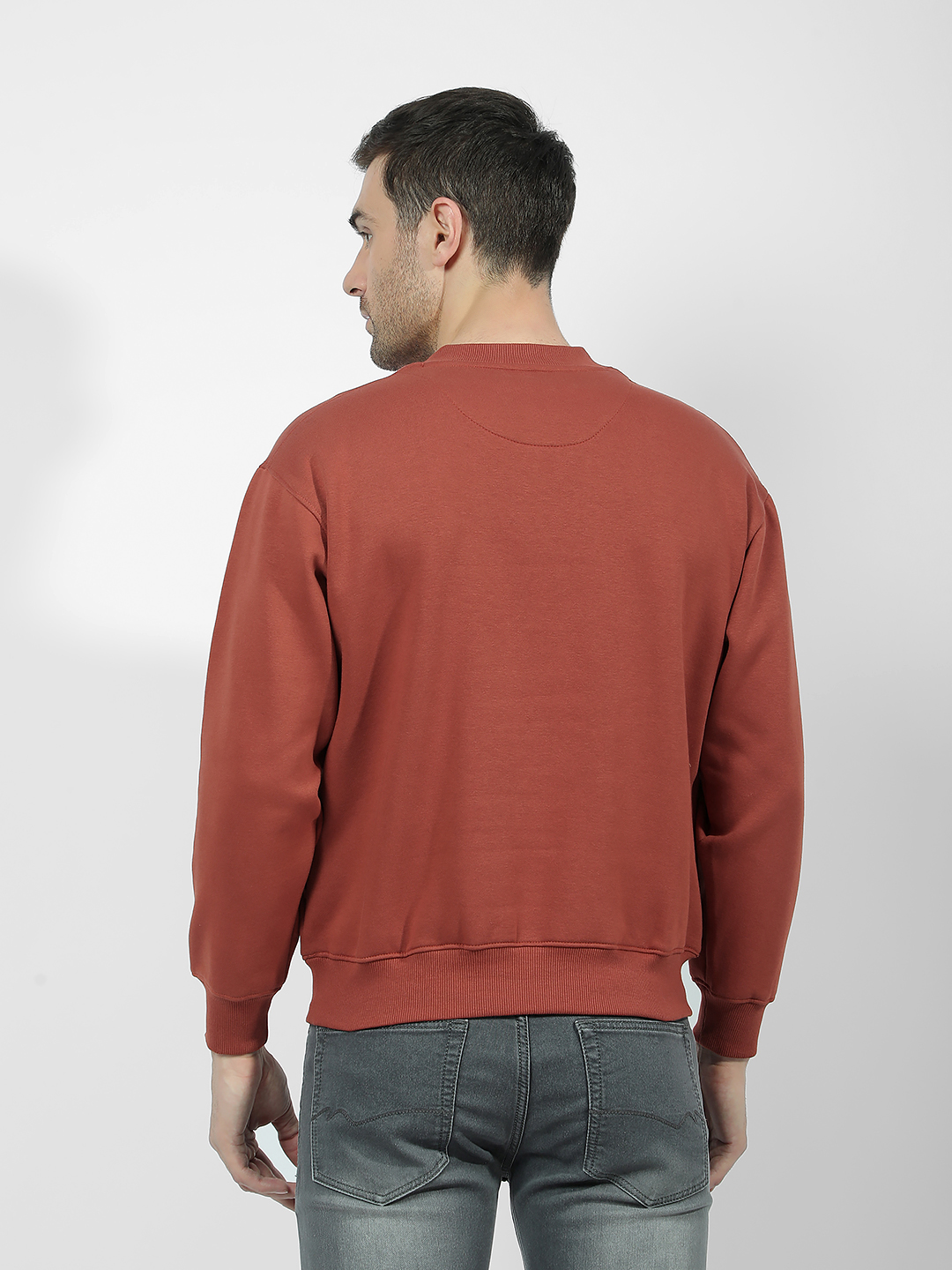 Numero Uno Men Brown V-Neck Sweatshirts